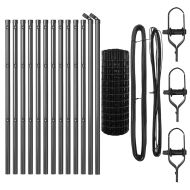 Оградa с колчета Сив 0.6 x 25 м Стомана