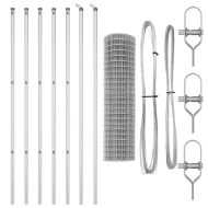 Оградa с колчета Сребрист 1 x 10 m Стомана