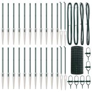 Оградa с колчета Зелен 0.4 x 50 м Стомана