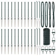 Оградa с колчета Зелен 0.6 x 50 м Стомана