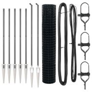 Оградa с колчета Сив 1.6 x 10 m Стомана