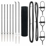 Оградa с колчета Сив 1.4 x 10 m Стомана