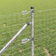 Оградa с колчета Сребрист 0.6 x 10 м Стомана