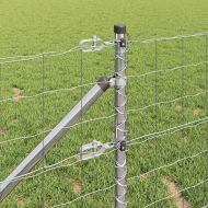 Оградa с колчета Сребрист 0.6 x 10 м Стомана