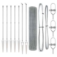 Оградa с колчета Сребрист 1.5 x 10 m Стомана