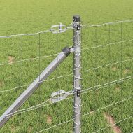 Ограда с пост Сребрист 0,8 x 25 m Стомана