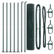 Оградa с колчета Зелен 1.4 x 10 m Стомана