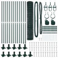 Оградa с колчета Зелен 1.2 x 25 m Стомана