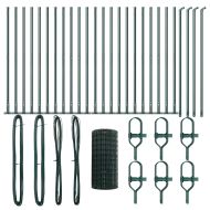 Оградa с колчета Зелен 0.4 x 50 м Стомана