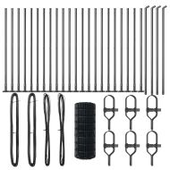 Оградa с колчета Сив 0.4 x 50 м Стомана