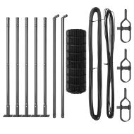 Оградa с колчета Сив 0.6 x 10 м Стомана