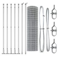 Оградa с колчета Сребрист 1 x 10 m Стомана