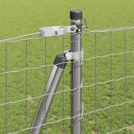 Оградa с колчета Сребрист 1.2 x 10 m Стомана