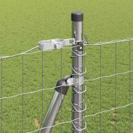 Оградa с колчета Сребрист 1.5 x 10 m Стомана