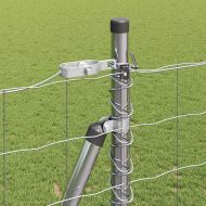 Ограда с пост Сребрист 1,6 x 10 m Стомана