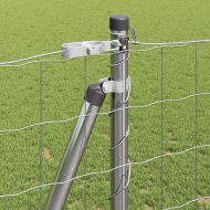 Оградa с колчета Сребрист 1.2 x 25 m Стомана