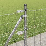 Оградa с колчета Сребрист 0.4 x 25 м Стомана