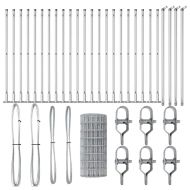 Оградa с колчета Сребрист 0.6 x 50 м Стомана