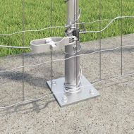 Оградa с колчета Сребрист 1.6 x 10 m Стомана