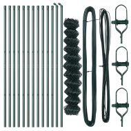 Стълб за ограда. Зелен 25 x 1,4 м (60 x 60 мм мрежа)