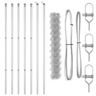 Оградна верига с колони Сребрист 1.2 x 10 m Стомана