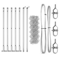 Оградна верига с колони Сребрист 0.6 x 10 м Стомана