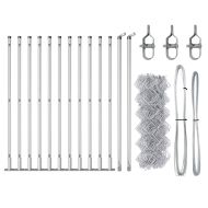 Оградна верига с колони Сребрист 0.6 x 25 м Стомана