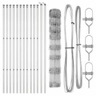 Ограда за пасища Сребрист 25 x 1 m Поцинкована стомана