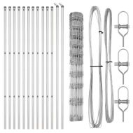 Ограда за пасища Сребрист 25 x 1.2 м Поцинкована стомана