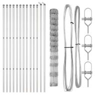 Ограда за пасища Сребрист 25 x 1.4 м Поцинкована стомана