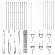 Ограда за пасища Сребрист 50 x 1 m Поцинкована стомана