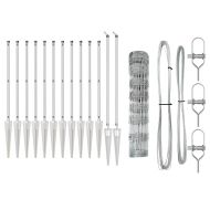 Ограда за пасища Сребрист 25 x 0.8 m Поцинкована стомана