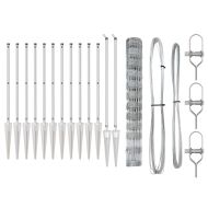 Ограда за пасища Сребрист 25 x 1.2 м Поцинкована стомана