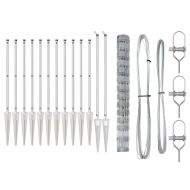 Ограда за пасища Сребрист 25 x 1.4 м Поцинкована стомана