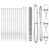 Ограда за пасища Сребрист 25 x 1.6 м Поцинкована стомана