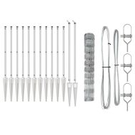 Ограда за пасища Сребрист 50 x 1 m Поцинкована стомана