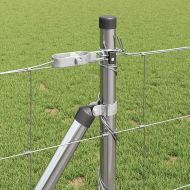 Ограда за пасища Сребрист 25 x 0.8 m Поцинкована стомана