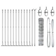 Ограда за пасища Сребрист 25 x 0.8 m Поцинкована стомана