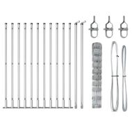 Ограда за пасища Сребрист 25 x 1 m Поцинкована стомана