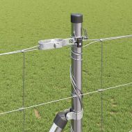 Ограда за пасища Сребрист 25 x 1.4 м Поцинкована стомана