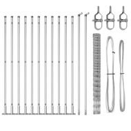 Ограда за пасища Сребрист 25 x 1.6 м Поцинкована стомана