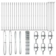 Ограда за пасища Сребрист 50 x 1 m Поцинкована стомана