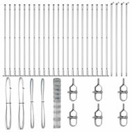 Стълб за ограда. Галванизирана 50 x 1,2 m Стомана