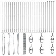 Ограда за пасища Сребрист 50 x 1.2 m Поцинкована стомана