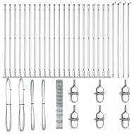 Ограда за пасища Сребрист 50 x 1.4 м Поцинкована стомана