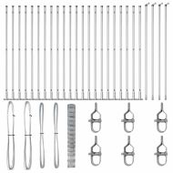 Ограда за пасища Сребрист 50 x 1.4 м Поцинкована стомана