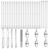 Ограда за пасища Сребрист 50 x 1.5 m Поцинкована стомана