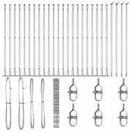 Ограда за пасища Сребрист 50 x 1.6 m Поцинкована стомана