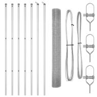 Оградa с колчета Сребрист 1.4 x 10 m Стомана