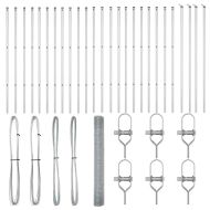 Оградa с колчета Сребрист 1 x 100 m Стомана